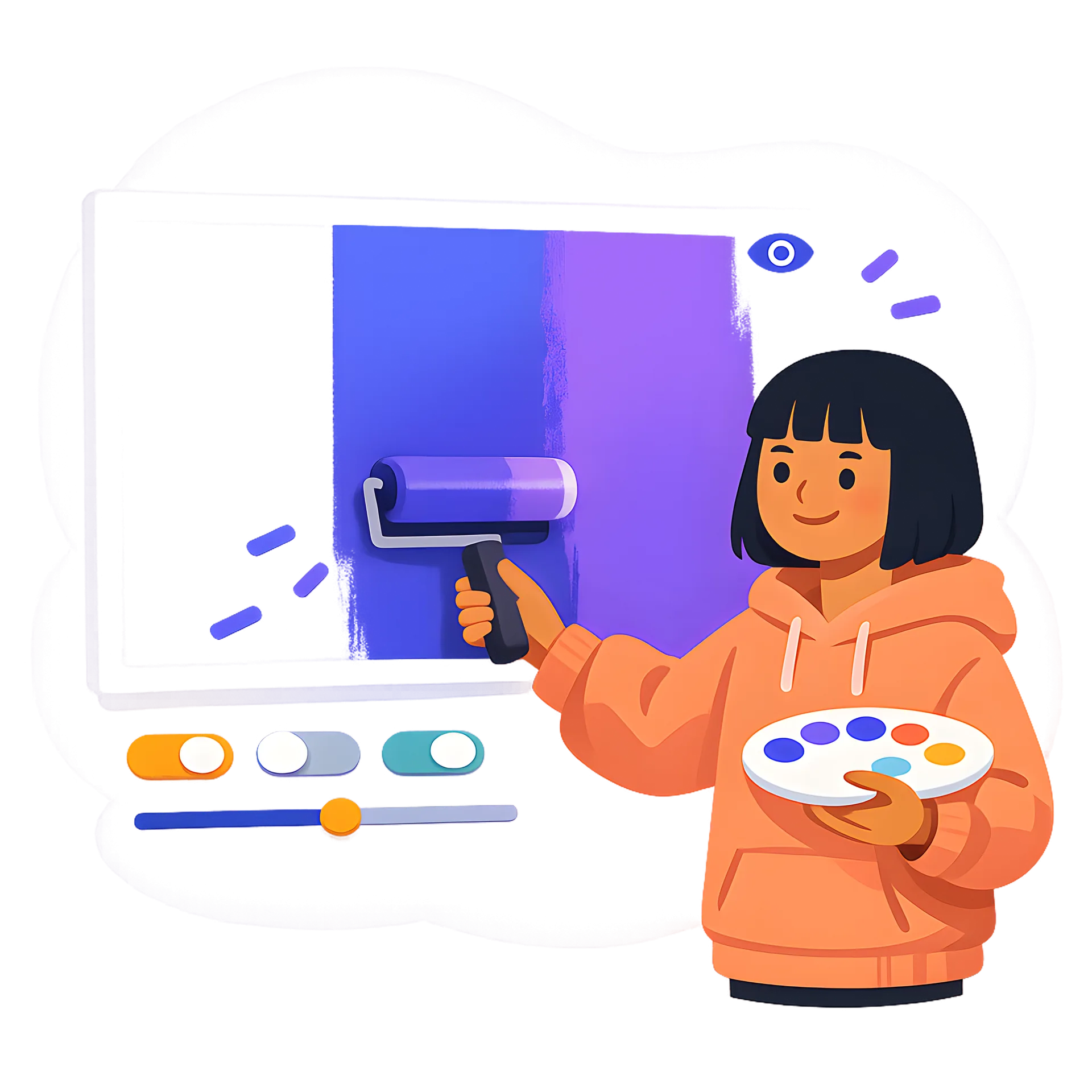 Customize your widget with the visual builder